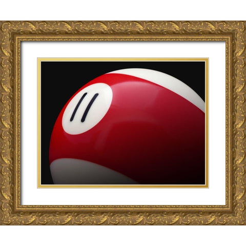 Red 11 Gold Ornate Wood Framed Art Print with Double Matting by Reynolds, Richard