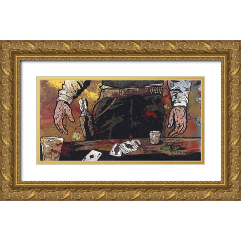 Flush Gold Ornate Wood Framed Art Print with Double Matting by Kuehl, Cody