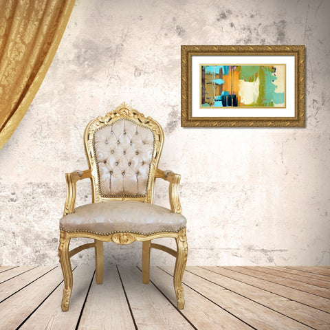 Forging Ahead III Gold Ornate Wood Framed Art Print with Double Matting by Bolokofsky, Ronald