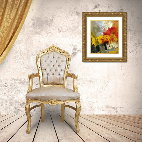 Lava Flow I Gold Ornate Wood Framed Art Print with Double Matting by Bolokofsky, Ronald
