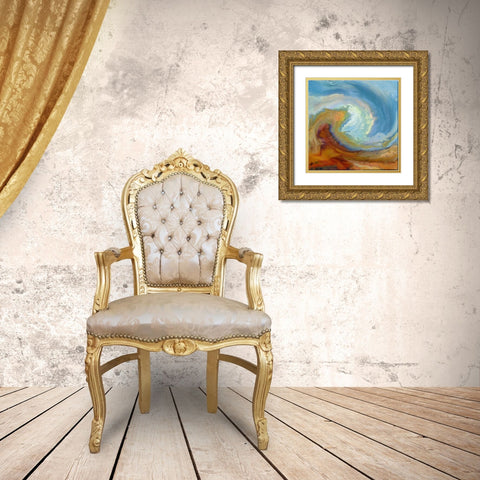 Pipeline IV Gold Ornate Wood Framed Art Print with Double Matting by Bolokofsky, Ronald
