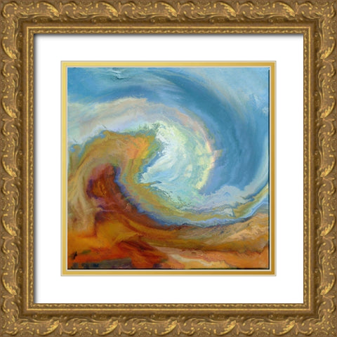 Pipeline IV Gold Ornate Wood Framed Art Print with Double Matting by Bolokofsky, Ronald