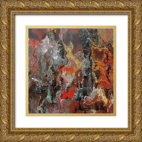 Rusty II Gold Ornate Wood Framed Art Print with Double Matting by Bolokofsky, Ronald