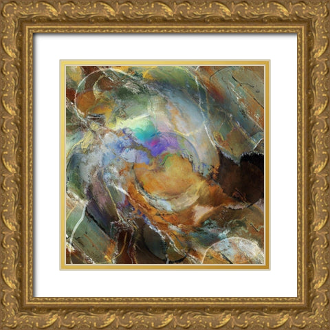 Orbit I Gold Ornate Wood Framed Art Print with Double Matting by Bolokofsky, Ronald