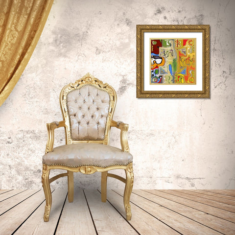 Displacement II Gold Ornate Wood Framed Art Print with Double Matting by Bolokofsky, Ronald