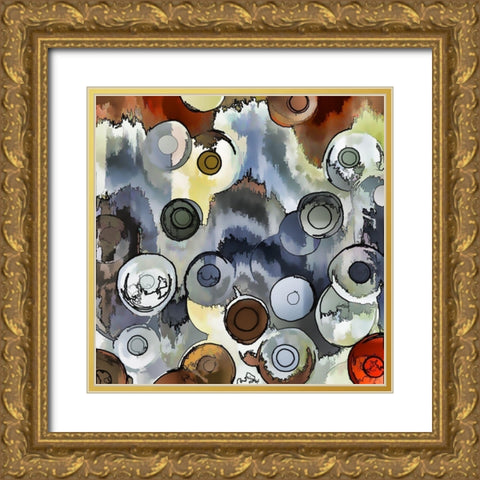 Bouncing Balls II Gold Ornate Wood Framed Art Print with Double Matting by Bolokofsky, Ronald
