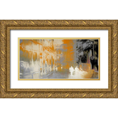 Hand In Hand Gold Ornate Wood Framed Art Print with Double Matting by Bolokofsky, Ronald