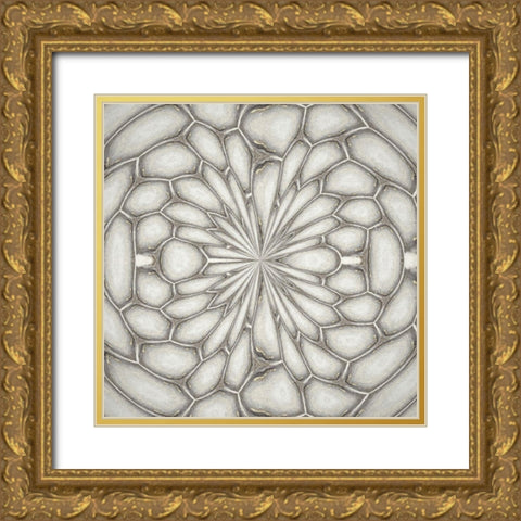 Pattern I Gold Ornate Wood Framed Art Print with Double Matting by Bolokofsky, Ronald