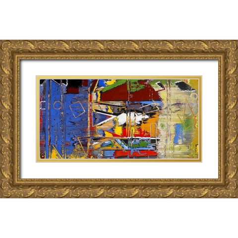 Any Which Way II Gold Ornate Wood Framed Art Print with Double Matting by Bolokofsky, Ronald
