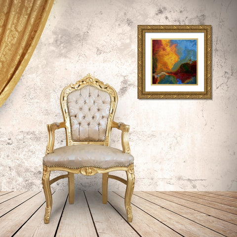 Coastline I Gold Ornate Wood Framed Art Print with Double Matting by Bolokofsky, Ronald