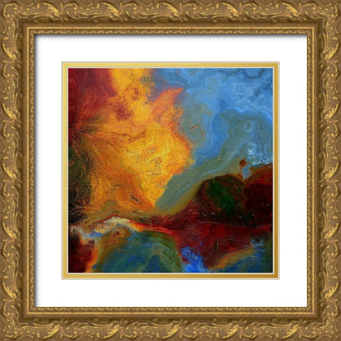 Coastline I Gold Ornate Wood Framed Art Print with Double Matting by Bolokofsky, Ronald