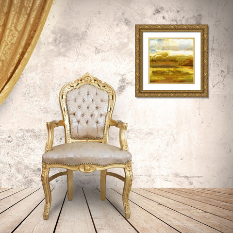 Open Fields II Gold Ornate Wood Framed Art Print with Double Matting by Bolokofsky, Ronald