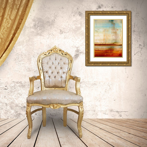 Desert II Gold Ornate Wood Framed Art Print with Double Matting by Bolokofsky, Ronald