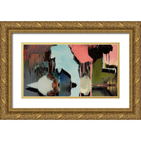 Drip I Gold Ornate Wood Framed Art Print with Double Matting by Bolokofsky, Ronald