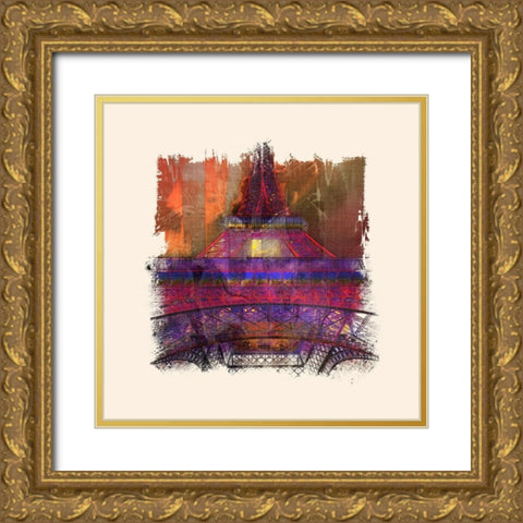 Eiffel Madness I  Gold Ornate Wood Framed Art Print with Double Matting by Bolokofsky, Ronald