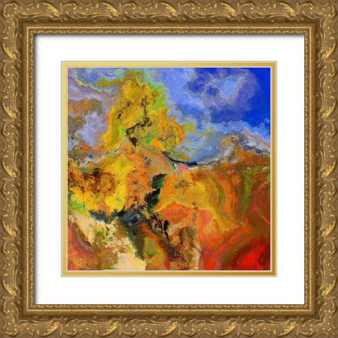 Eruption I Gold Ornate Wood Framed Art Print with Double Matting by Bolokofsky, Ronald