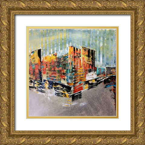 Hollywood and Vine Gold Ornate Wood Framed Art Print with Double Matting by Bolokofsky, Ronald