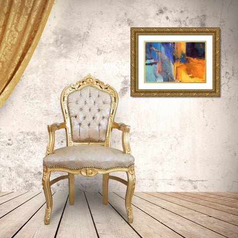 Junction II Gold Ornate Wood Framed Art Print with Double Matting by Bolokofsky, Ronald