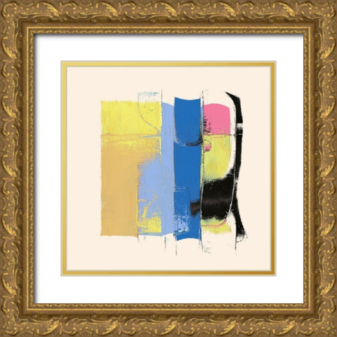 Abstract 1182 Gold Ornate Wood Framed Art Print with Double Matting by Bolokofsky, Ronald
