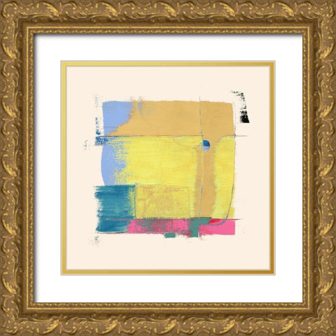 Abstract 1183 Gold Ornate Wood Framed Art Print with Double Matting by Bolokofsky, Ronald