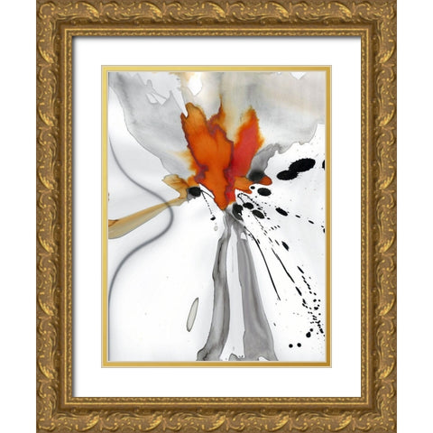 Ink Spot II Gold Ornate Wood Framed Art Print with Double Matting by Bolokofsky, Ronald
