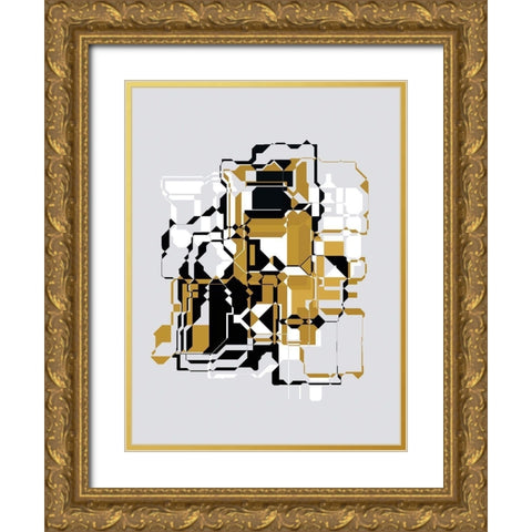 Inner Dimensions I Gold Ornate Wood Framed Art Print with Double Matting by Bolokofsky, Ronald