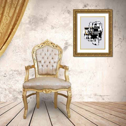 Inner Dimensions II Gold Ornate Wood Framed Art Print with Double Matting by Bolokofsky, Ronald