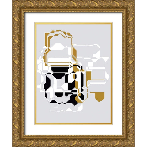 Inner Dimensions III Gold Ornate Wood Framed Art Print with Double Matting by Bolokofsky, Ronald