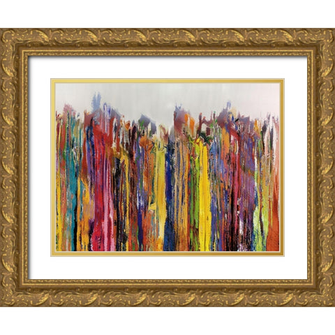 Lining Up I Gold Ornate Wood Framed Art Print with Double Matting by Bolokofsky, Ronald