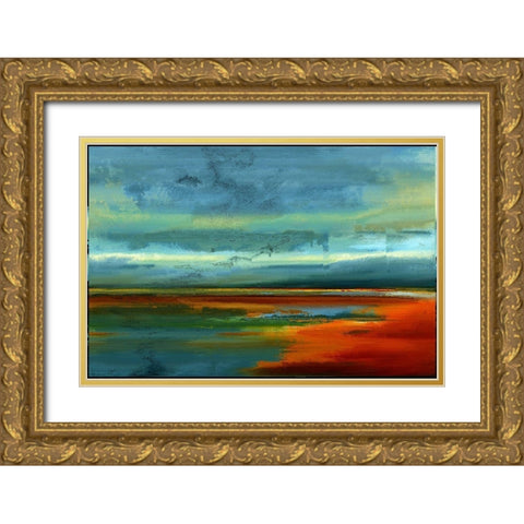 Looking For the Horizon V Gold Ornate Wood Framed Art Print with Double Matting by Bolokofsky, Ronald