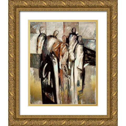 Meeting Of the Minds I Gold Ornate Wood Framed Art Print with Double Matting by Bolokofsky, Ronald