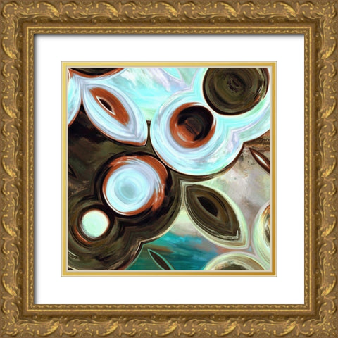 Orbs II Gold Ornate Wood Framed Art Print with Double Matting by Bolokofsky, Ronald