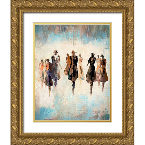 People To See Gold Ornate Wood Framed Art Print with Double Matting by Bolokofsky, Ronald