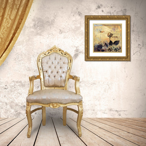 Prairie Rose Gold Ornate Wood Framed Art Print with Double Matting by Bolokofsky, Ronald