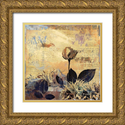 Prairie Rose Gold Ornate Wood Framed Art Print with Double Matting by Bolokofsky, Ronald