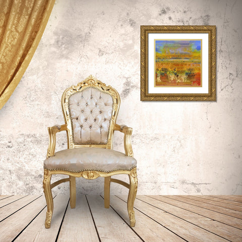 Rain Dance I Gold Ornate Wood Framed Art Print with Double Matting by Bolokofsky, Ronald