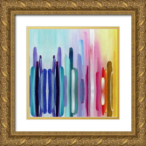 Repeat After Me III Gold Ornate Wood Framed Art Print with Double Matting by Bolokofsky, Ronald