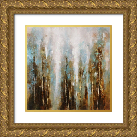 Winter Forest Gold Ornate Wood Framed Art Print with Double Matting by Bolokofsky, Ronald