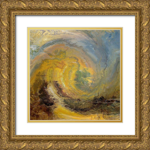 Storm Front III Gold Ornate Wood Framed Art Print with Double Matting by Bolokofsky, Ronald