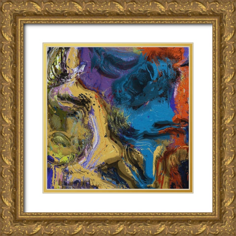 The Art of Grunge II Gold Ornate Wood Framed Art Print with Double Matting by Bolokofsky, Ronald