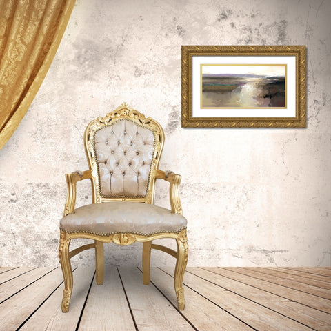 Trail of Light Gold Ornate Wood Framed Art Print with Double Matting by Bolokofsky, Ronald