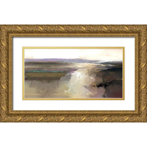 Trail of Light Gold Ornate Wood Framed Art Print with Double Matting by Bolokofsky, Ronald
