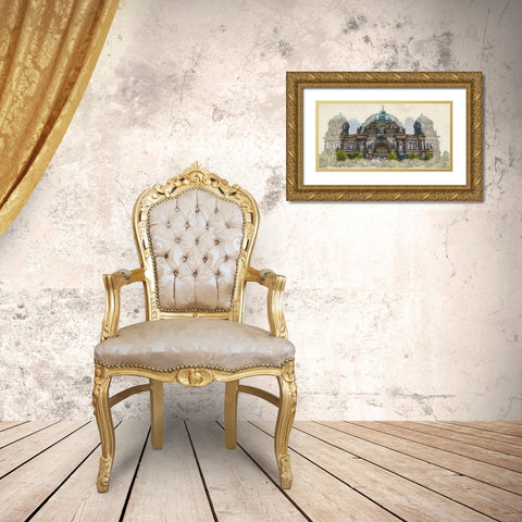 Berlin Cathdedral Gold Ornate Wood Framed Art Print with Double Matting by Bolokofsky, Ronald