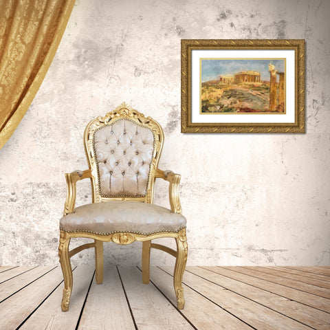 Reminders of a Past Civilization Gold Ornate Wood Framed Art Print with Double Matting by Bolokofsky, Ronald
