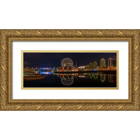 False Creek III Gold Ornate Wood Framed Art Print with Double Matting by Bolokofsky, Ronald