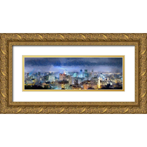 Montreal Gold Ornate Wood Framed Art Print with Double Matting by Bolokofsky, Ronald