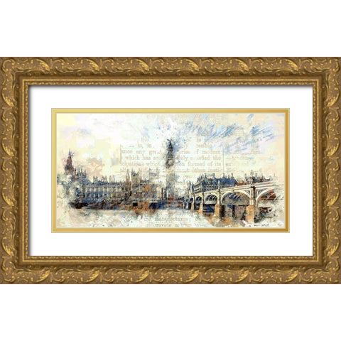Westminster II Gold Ornate Wood Framed Art Print with Double Matting by Bolokofsky, Ronald