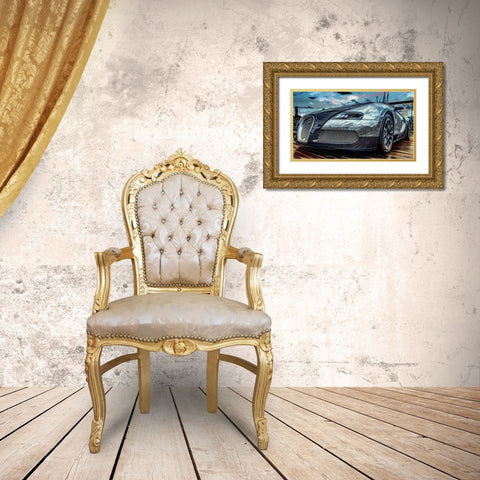 Bugatti I Gold Ornate Wood Framed Art Print with Double Matting by Bolokofsky, Ronald