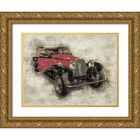 Bugatti II Gold Ornate Wood Framed Art Print with Double Matting by Bolokofsky, Ronald
