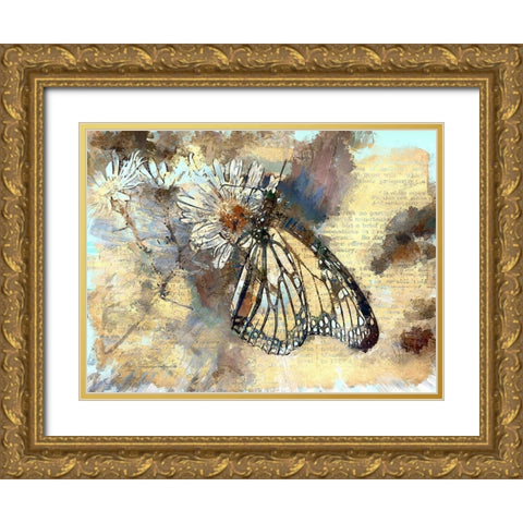 Butterfly Wings  Gold Ornate Wood Framed Art Print with Double Matting by Bolokofsky, Ronald